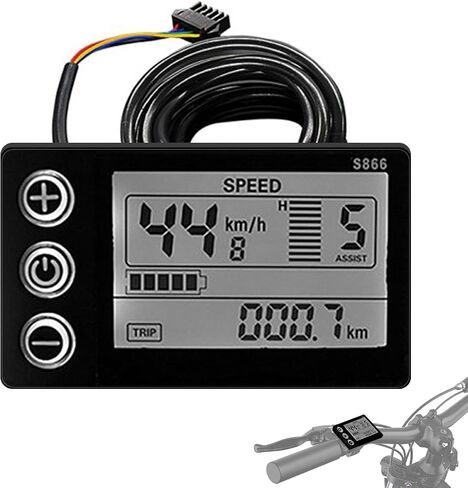 E-Bike S866 Display Screen,Electric Bicycle Parts,Compatible with Q20 H20 H26 Pro Electric Bicycle in Kuwait