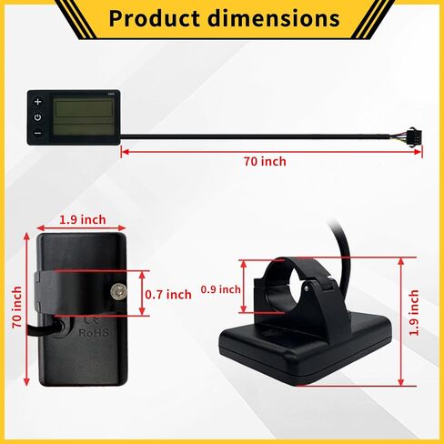 E-Bike S866 Display Screen,Electric Bicycle Parts,Compatible with Q20 H20 H26 Pro Electric Bicycle in Kuwait