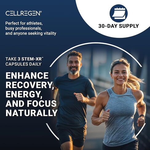 StemXR™ Stem Cell Activator & Circulation Booster – Stem Cell Supplement for Men & Women – Blue Green Algae, Longevity, Vitality, Anti-Aging, Energy & Performance Support – 90 Capsules in Kuwait