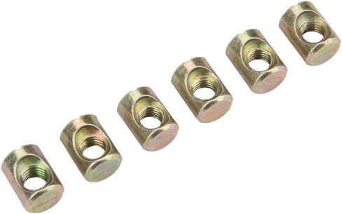 HUIOP 30pcs M6 Cabinet, Wardrobe Nut Dowel Fasteners, Embedded Nuts Metal Screws with 30 * Nuts, for Exhibition Cabinets, Office Furniture in Kuwait