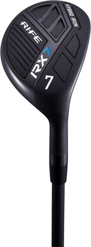 Rife Golf RX7 Tall Mens Right Handed XL Plus 1 Inch Over Standard Length Regular Flex Graphite All True Utility Hybrid Iron #7 Ultra Forgiving Golf Club in Kuwait
