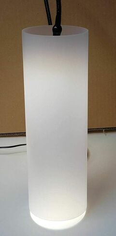 1 Piece Frosted Clear Acrylic Tube 4" OD x 3 3/4" ID x 8" (7 7/8") Inch Long - 4" Diameter in Kuwait