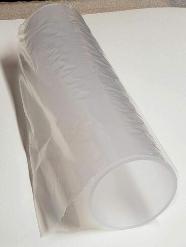 1 Piece Frosted Clear Acrylic Tube 4" OD x 3 3/4" ID x 8" (7 7/8") Inch Long - 4" Diameter in Kuwait