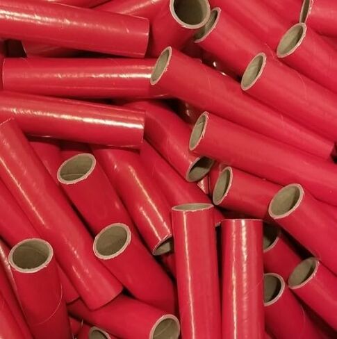 Generic (12) أنبوب أحمر 1 بوصة × 6 بوصة × 1/8 بوصة مع 24 غطاء بلاستيكي in Kuwait