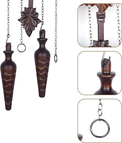 Kendal Cuckoo Clock كبير ساعة الحائط خمر مصنوع يدويًا خشب الوقواق البيت ديكور المنزل مع غناء الطيور والطيور يعيشون في بيوت الأشجار ديكور MX222 in Kuwait