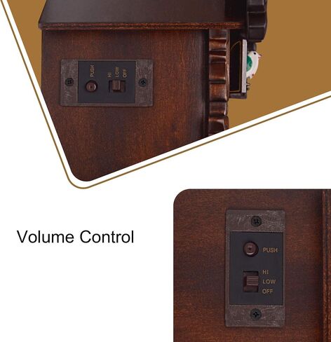 Kendal Cuckoo Clock كبير ساعة الحائط خمر مصنوع يدويًا خشب الوقواق البيت ديكور المنزل مع غناء الطيور والطيور يعيشون في بيوت الأشجار ديكور MX222 in Kuwait