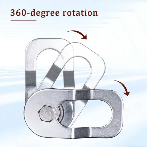 Heavy Duty Cable Snatch Pulley Block with 32FT Rope and Hook,Bearing Inside,for Garage,Attic,Kayak,Deer Hanging,Gym Equipment,800LB Lifting, 1 Pack in Saudi Arabia