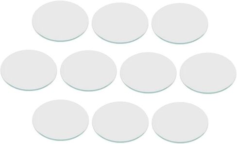 10 Pieces Watch Mineral Crystal Glass Replacement Flat Watch Mirror Watch Part Anti-Scratch Material Suitable for Watchmaking in Kuwait