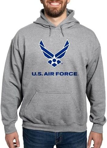 CafePress U.S. Air Force Logo Hooded Sweatshirt Men's Light Regular Fit Hooded Sweatshirt in Kuwait