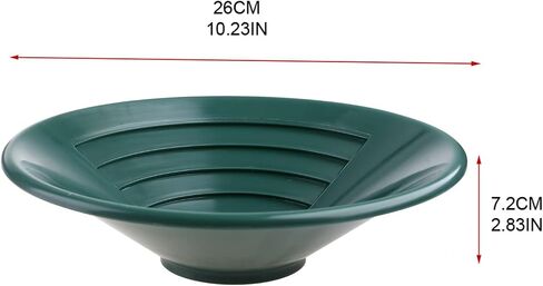 10 Inch Gold Panning Basin with Riffles Portable Prospecting Pan for River Creek Mining in Kuwait