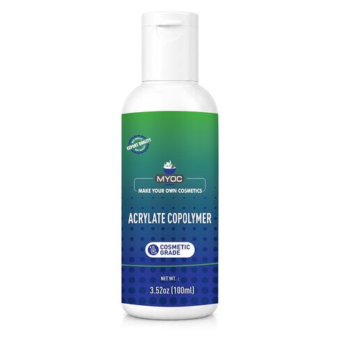 Acrylates Copolymer Liquid (100 ml / 3.38 fl oz) - Cosmetic Grade Film-Forming Thickening Agent for Gels Creams Hair & Skin Formulations in Kuwait