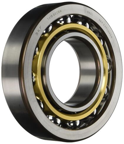 SKF 7312 BECBM Medium Series Angular Contact Bearing, ABEC 1 Precision, 40° Contact Angle, Open, Brass Cage, Normal Clearance, 60mm Bore, 130mm OD, 31mm Width, 15600lbf Static Load Capacity, 21500lbf Dynamic Load Capacity in Kuwait
