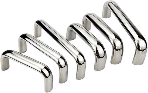 304 Stainless Steel Industrial Equipment Oval High Load-Bearing Cabinet Door Handle 1Pcs(Gold Brush) in Kuwait