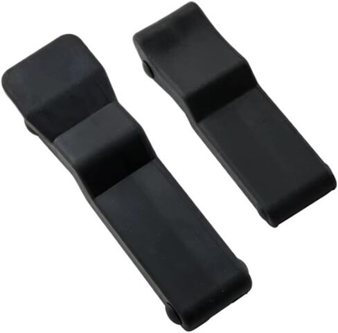 Concealed Lock Buckle Black Rubber Handle Fixing Distribution Box Doors in Wooden Boxes 1Pcs(Large) in Kuwait