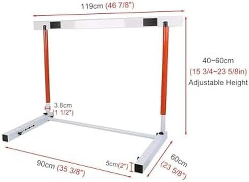 Height Adjustable Hurdles, Adjustable Training Hurdles for Agility Workouts, Track and Field Team Practice, Sports Equipment for Enhanced Performance, 1pcs-40-60cm (15 3/4"-15 3/4") in Kuwait