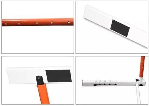Height Adjustable Hurdles, 3 Pcs Agility Hurdles Training Equipment 30in - 42in, Professional Athletic Race Hurdling for Athlete/Coach, Adjustable Speed Training Pole, A in Kuwait