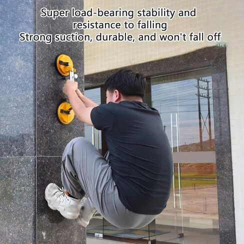 Granite Seam Setter - Professional Countertop Alignment Clamps with Adjustable Vacuum Suction - Seam Setter & Gap Repair Tool for Granite, Marble, Stone Slab & Glass(Yellow) in Kuwait