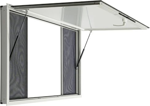 Serving Window for Food Trucks, Aluminum Alloy Food Truck Service Window, Concession Windows for Mobile Catering, Coffee Carts (60" W x 36" H Without Screens) in Kuwait