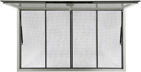 Serving Window for Food Trucks, Aluminum Alloy Food Truck Service Window, Concession Windows for Mobile Catering, Coffee Carts (60" W x 36" H Without Screens) in Kuwait