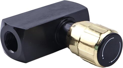 Hydraulic In-Line Adjustable Variable Flow Control Valve LAFC-06N LAFC06N compatible with Tractor Excavator Loader Dozer Forklift 3/8″ NPT in Kuwait