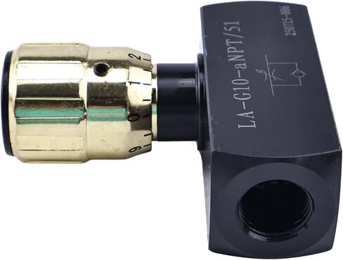 Hydraulic In-Line Adjustable Variable Flow Control Valve LAFC-06N LAFC06N compatible with Tractor Excavator Loader Dozer Forklift 3/8″ NPT in Kuwait