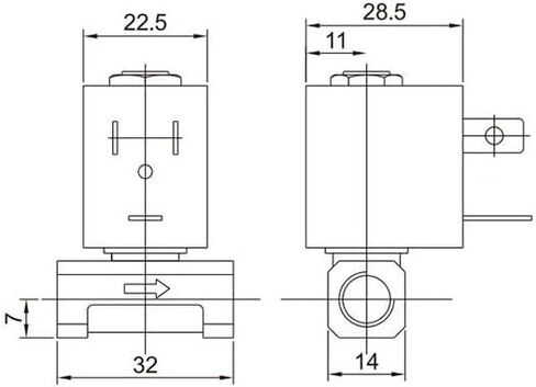 DC 12V Normally Closed 2 Way 1/8" 7 bar Brass Water Solenoid Valve for Coffee Makers,Gas Heater, Medical Device Sterilization Equipment,Beverage Machine,etc in Kuwait