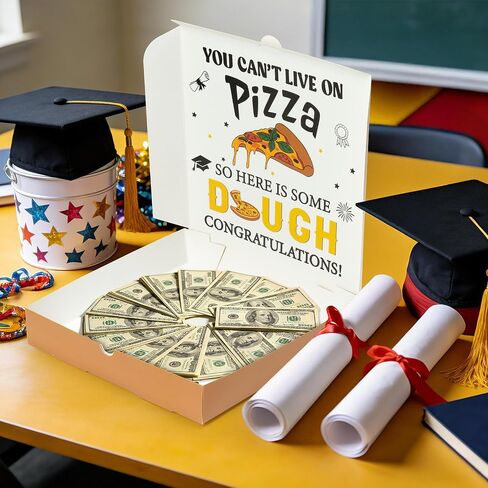 CJiangpo 5Pcs Graduation Pizza Money Box for Cash Gift, Funny Graduation Party Money Holder Congrats Grad Decorations, Surprise Gift Box for High School College Graduates Class of 2026 Party Supplies in Kuwait
