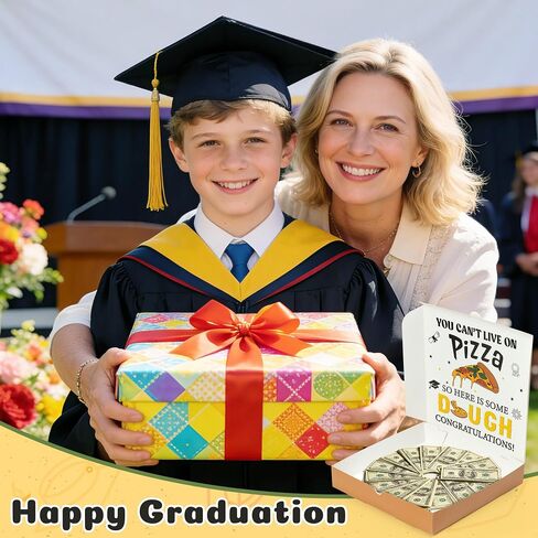 CJiangpo 5Pcs Graduation Pizza Money Box for Cash Gift, Funny Graduation Party Money Holder Congrats Grad Decorations, Surprise Gift Box for High School College Graduates Class of 2026 Party Supplies in Kuwait