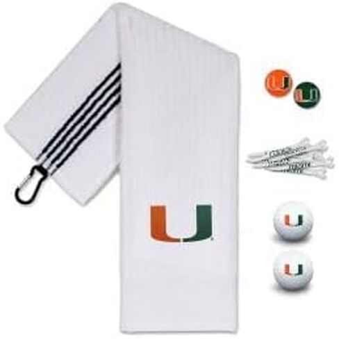 Team Effort Miami Hurricanes Golf Gift Set in Kuwait