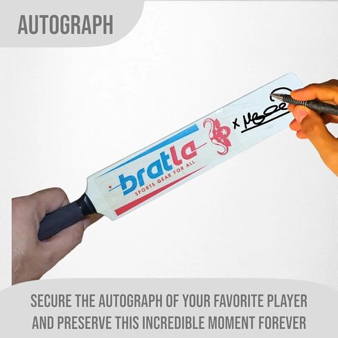 Autograph Signature Mini Cricket Bat, Capturing Memorable Signs with Mini Cricket Bat (15 Inches) in Kuwait
