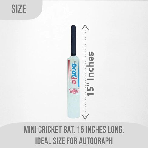 Autograph Signature Mini Cricket Bat, Capturing Memorable Signs with Mini Cricket Bat (15 Inches) in Kuwait