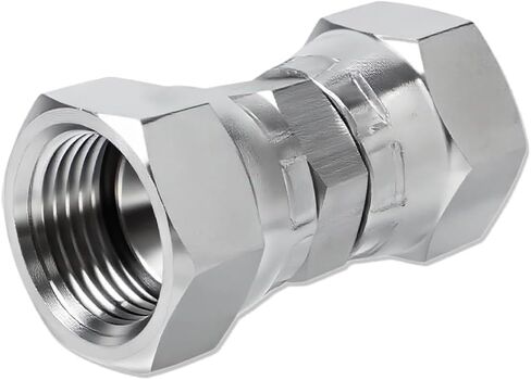 JIC 304 Stainless Steel Female Swivel Union,1/2“ Female x 1/2" Female-Female Thread 0.69 Inch in Kuwait
