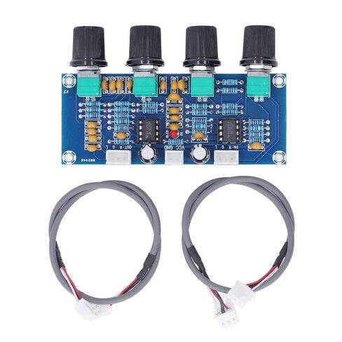 وحدة Preamp ثنائية القناة NE5532، التحكم في الجهير المتوسط ​​العالي، مصدر طاقة تيار مستمر 12 فولت - 24 فولت لأنظمة الصوت في السيارة in Kuwait