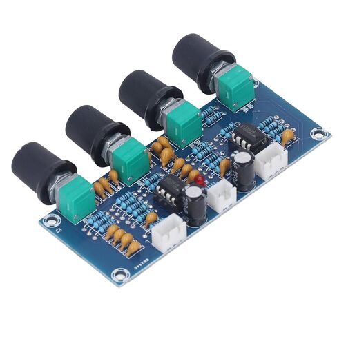 وحدة Preamp ثنائية القناة NE5532، التحكم في الجهير المتوسط ​​العالي، مصدر طاقة تيار مستمر 12 فولت - 24 فولت لأنظمة الصوت في السيارة in Kuwait