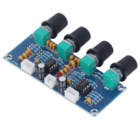 وحدة Preamp ثنائية القناة NE5532، التحكم في الجهير المتوسط ​​العالي، مصدر طاقة تيار مستمر 12 فولت - 24 فولت لأنظمة الصوت في السيارة in Kuwait