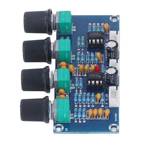 وحدة Preamp ثنائية القناة NE5532، التحكم في الجهير المتوسط ​​العالي، مصدر طاقة تيار مستمر 12 فولت - 24 فولت لأنظمة الصوت في السيارة in Kuwait