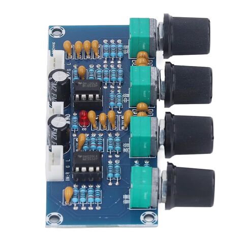 وحدة Preamp ثنائية القناة NE5532، التحكم في الجهير المتوسط ​​العالي، مصدر طاقة تيار مستمر 12 فولت - 24 فولت لأنظمة الصوت في السيارة in Kuwait