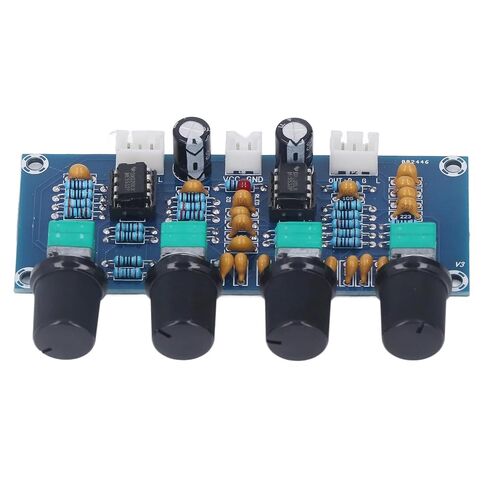 وحدة Preamp ثنائية القناة NE5532، التحكم في الجهير المتوسط ​​العالي، مصدر طاقة تيار مستمر 12 فولت - 24 فولت لأنظمة الصوت في السيارة in Kuwait