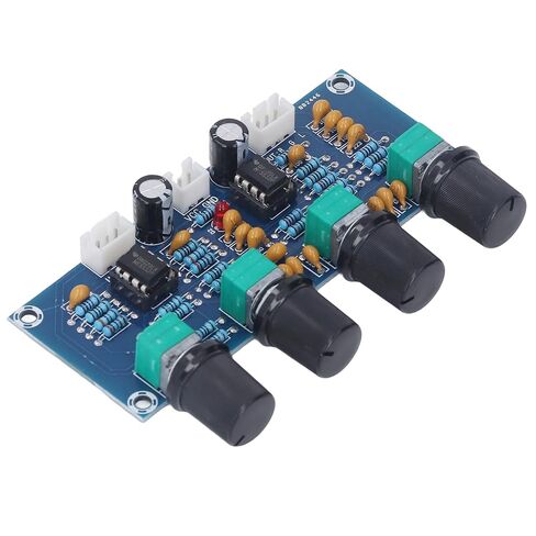 وحدة Preamp ثنائية القناة NE5532، التحكم في الجهير المتوسط ​​العالي، مصدر طاقة تيار مستمر 12 فولت - 24 فولت لأنظمة الصوت في السيارة in Kuwait