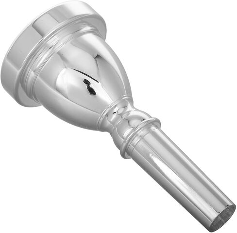 Toyvian Silver Plated Product Accessory for Bass Tuba Mouthpiece Replacement and Trombone Alto Horn Brass Instruments, Professional and Beginner Musician Accessory in Kuwait