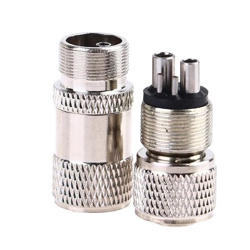 2pcs Dental Handpiece Adapter Turbine Connector Coupler Changer Dental Instrument Parts 4 Holes to 2 Holes in Kuwait