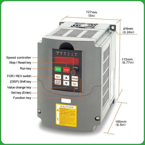 VFD 1.5KW 220V 2hp محرك التردد المتغير العاكس in Kuwait