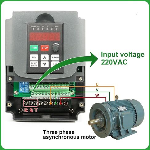 VFD 1.5KW 220V 2hp محرك التردد المتغير العاكس in Kuwait