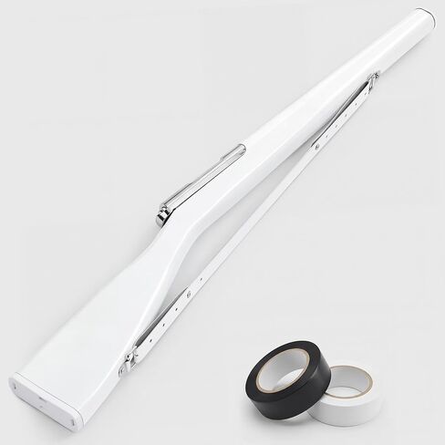 36" Color Guard Rifle, Wooden Drill Rifle with Glossy Finish, White Leather Strap, Foam Padded Ends, 1.5-2 lbs Balanced Practice for Marching Band, Winter Guard, Includes 2 Rolls of Tape in Kuwait