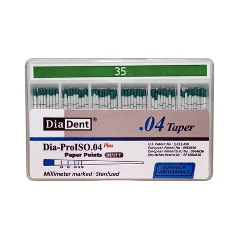 DiaDent MP210-607 Dia-ProISO GT نقاط ورق ماصة .04 مقاوم للانسكاب #35 100/Bx in Kuwait