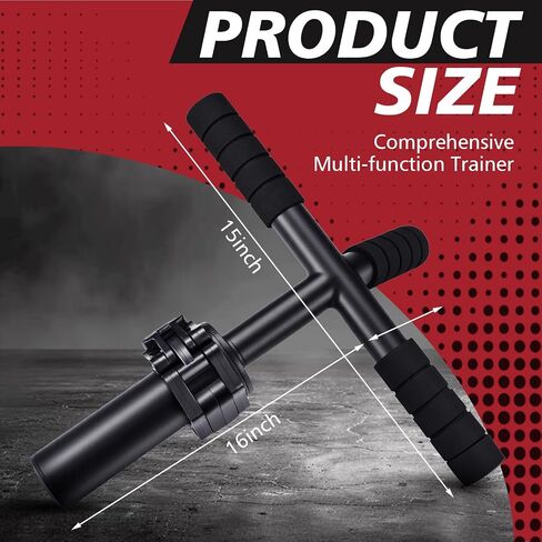 Forearm Strengthener and Wrist Exerciser Adjustable Alloy Steel Grip Trainer with 1 Clamp Hand Barbell Wrist Roller for Flexion Extension Workout Muscle Building Rehabilitation in Kuwait