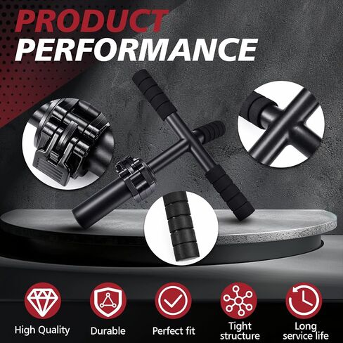 Forearm Strengthener and Wrist Exerciser Adjustable Alloy Steel Grip Trainer with 1 Clamp Hand Barbell Wrist Roller for Flexion Extension Workout Muscle Building Rehabilitation in Kuwait
