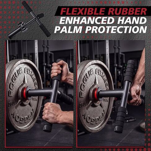 Forearm Strengthener and Wrist Exerciser Adjustable Alloy Steel Grip Trainer with 1 Clamp Hand Barbell Wrist Roller for Flexion Extension Workout Muscle Building Rehabilitation in Kuwait