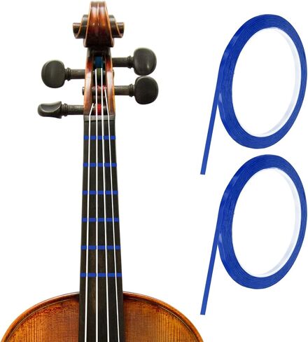 MECCANIXITY 216 ft 2 Rolls Violin Fingerboard Tapes 3mm Red Adhesive PET Cello Finger Guide Fingerboard Tape for Various Orchestra Instruments Fretboard Note Positions in Kuwait