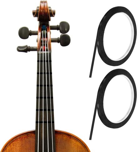 MECCANIXITY 216 ft 2 Rolls Violin Fingerboard Tapes 3mm Red Adhesive PET Cello Finger Guide Fingerboard Tape for Various Orchestra Instruments Fretboard Note Positions in Kuwait